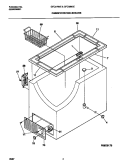 CABINET / CONTROL / SHELVES Diagram and Parts List for GFC07M3EW2  Gibson Freezer
