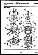 TUB DETAIL Diagram and Parts List for LA470LXD1  Frigidaire Washer