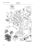 LOWER OVEN Diagram and Parts List for EW30EW6CGS8  Electrolux Range