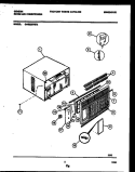 CABINET PARTS Diagram and Parts List for GAS228P2K2  Gibson Air Conditioner