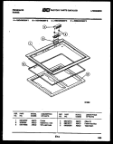 Part Location Diagram of 08012717 Frigidaire COOKTOP-FRAME