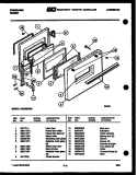 DOOR PARTS Diagram and Parts List for RGS35CL2  Frigidaire Range