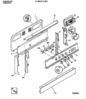 BACKGAURD Diagram and Parts List for 31-3962-23-02  Tappan Range