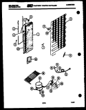 SYSTEM AND AUTOMATIC DEFROST PARTS Diagram and Parts List for FPK190EN0W  Kelvinator Refrigerator