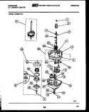 TRANSMISSION PARTS Diagram and Parts List for LCE852LL0  Frigidaire Washer Dryer Combo