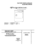 COVER Diagram and Parts List for GLEQ332AS1  Frigidaire Dryer