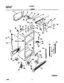 Part Location Diagram of 218215244 Frigidaire Upper Hinge Bracket
