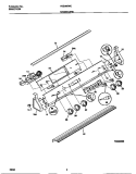 BACKGUARD Diagram and Parts List for FED300WCWB  Frigidaire Range