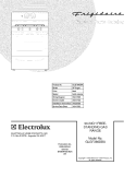 COVER Diagram and Parts List for GLGF386DBA  Frigidaire Range