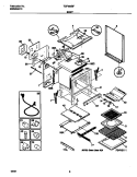 BODY Diagram and Parts List for TGF365BFDA  Tappan Range