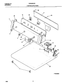 P16C0068 CONTROL PANEL Diagram and Parts List for FDEB55RGS1  Frigidaire Dryer