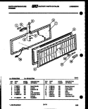 PANEL PARTS Diagram and Parts List for FC168JTW3  Frigidaire Freezer