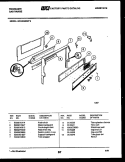 BACKGUARD Diagram and Parts List for GCG34BNL4  Frigidaire Range