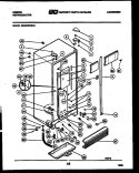 CABINET PARTS Diagram and Parts List for RS22F8WS1B  Gibson Refrigerator