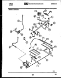 BURNER, MANIFOLD AND GAS CONTROL Diagram and Parts List for 30-4979-00-03  Tappan Range