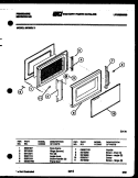 DOOR PARTS Diagram and Parts List for MC850L1  Frigidaire Microwave
