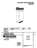 COVER Diagram and Parts List for GFU14F3HW2  Gibson Freezer