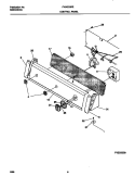 CONTROL PANEL Diagram and Parts List for FWX233RES2  Frigidaire Washer