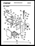 CABINET PARTS Diagram and Parts List for LE600MXD3  Frigidaire Washer Dryer Combo