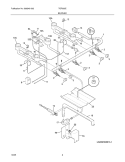 BURNER Diagram and Parts List for TGF605EW1  Tappan Wall Oven