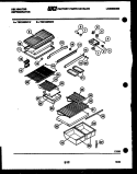 SHELVES AND SUPPORTS Diagram and Parts List for TSK160EN1D  Kelvinator Refrigerator