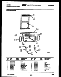 CABINET AND INSTALLATION PARTS Diagram and Parts List for AK25E5RZA  Gibson Air Conditioner