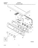 CONTROL PANEL Diagram and Parts List for GLGQ332AS0  Frigidaire Dryer