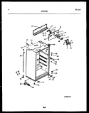CABINET PARTS Diagram and Parts List for GTN/GTL142WK2  Frigidaire Refrigerator