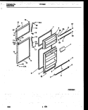 DOOR PARTS Diagram and Parts List for RT175SCW1  Frigidaire Refrigerator