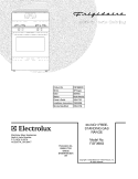 COVER Diagram and Parts List for FGF368GCD  Frigidaire Range