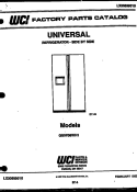 COVER Diagram and Parts List for GSIW36VH1  Uni Refrigerator