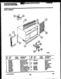 CABINET AND INSTALLATION PARTS Diagram and Parts List for AC086N7A1  Frigidaire Air Conditioner