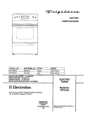 COVER Diagram and Parts List for FEF376ASA  Frigidaire Range