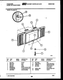 WINDOW MOUNTING PARTS Diagram and Parts List for FAC086P7B1  Frigidaire Air Conditioner