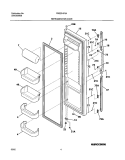 REFRIGERATOR DOOR Diagram and Parts List for FRS23HF5AQ3  Frigidaire Refrigerator