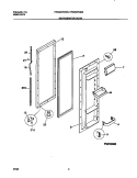 REFRIGERATOR DOOR Diagram and Parts List for FRS20ZRGW0  Frigidaire Refrigerator
