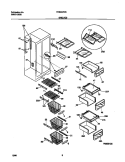 SHELVES Diagram and Parts List for FRS24ZGGD4  Frigidaire Refrigerator