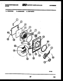 DOOR PARTS Diagram and Parts List for DE500KDW2  Frigidaire Dryer