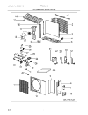 RECOMMENDED SPARE PARTS Diagram and Parts List for FRS093LC13  Frigidaire Air Conditioner