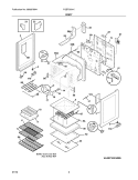 BODY Diagram and Parts List for FGEF3031KBC  Frigidaire Range