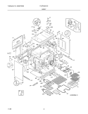 BODY Diagram and Parts List for PLEF489CCG  Frigidaire Range