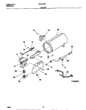 BURNER Diagram and Parts List for MDG216REW0  Frigidaire Dryer