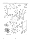 BODY Diagram and Parts List for FGFL79GCB  Frigidaire Range