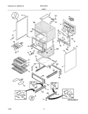BODY Diagram and Parts List for BFEF323ES1  Frigidaire Range