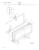 DOOR Diagram and Parts List for FFC15K0DW1  Frigidaire Freezer