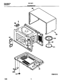 WRAPPER BODY Diagram and Parts List for TMT128E1B0  Tappan Microwave