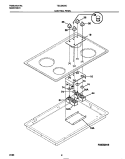 CONTROL PANEL Diagram and Parts List for TEC6X3XCC1  Tappan Cooktop