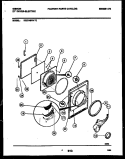 DOOR PARTS Diagram and Parts List for DE27A5WAFC  Gibson Dryer