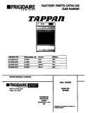 COVER Diagram and Parts List for 30-3863-00-05  Tappan Range