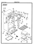 CABINET Diagram and Parts List for RM18F6WS1A  Frigidaire Refrigerator